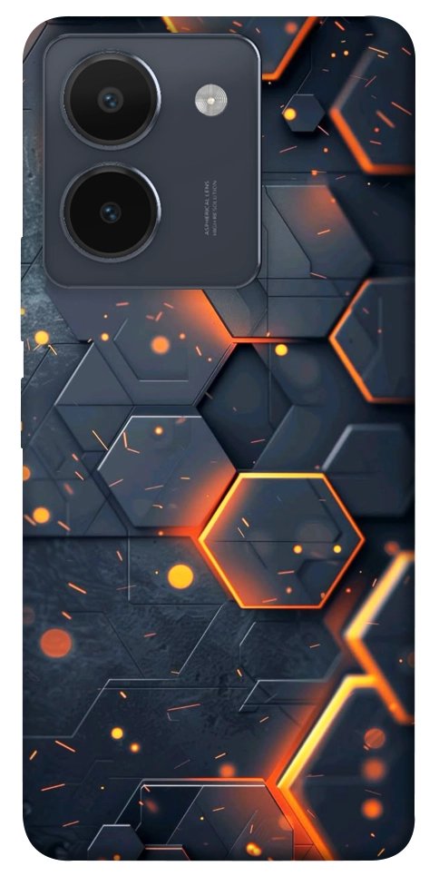 Чохол Burning hex pattern для Vivo Y36