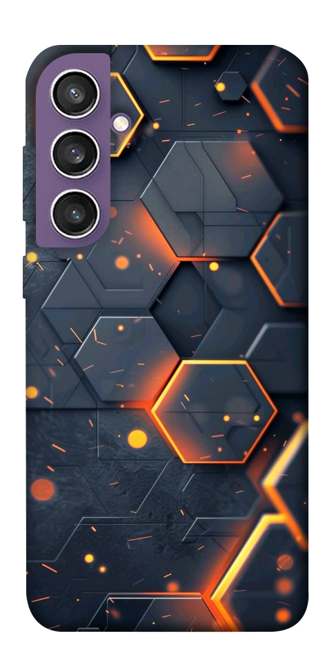 Чохол Burning hex pattern для Galaxy S23 FE