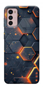 Чехол Burning hex pattern для Motorola Moto G42