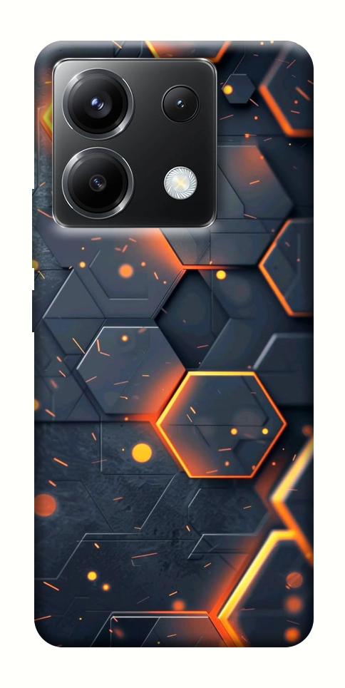 Чохол Burning hex pattern для Xiaomi Poco X6