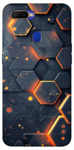 Чехол Burning hex pattern для Oppo A7