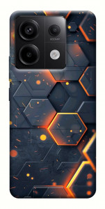 Чехол Burning hex pattern для Xiaomi Redmi Note 13 Pro 4G