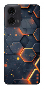 Чехол Burning hex pattern для Motorola Moto G24