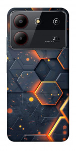 Чехол Burning hex pattern для ZTE Blade A54 4G