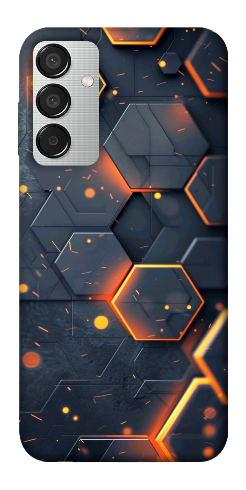 Чехол Burning hex pattern для Galaxy M15 5G