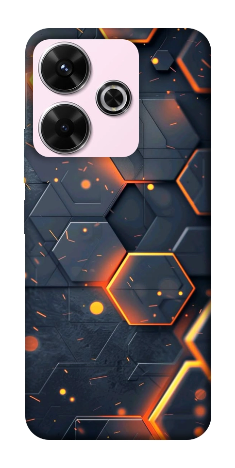 Чохол Burning hex pattern для Xiaomi Redmi 13 4G