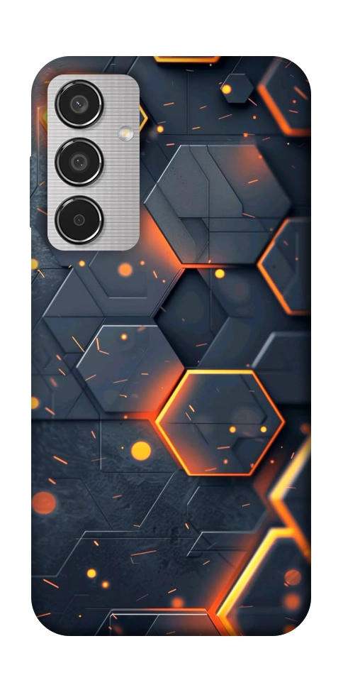 Чехол Burning hex pattern для Galaxy M35 5G