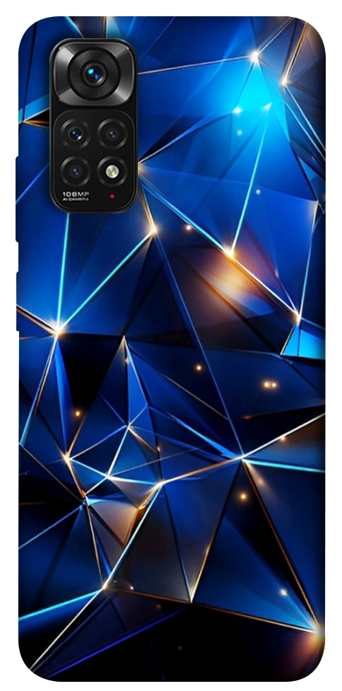 Чехол Abstract purple pattern для Xiaomi Redmi Note 11 (Global)