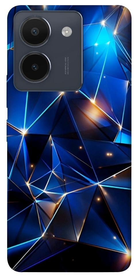 Чехол Abstract purple pattern для Vivo Y36