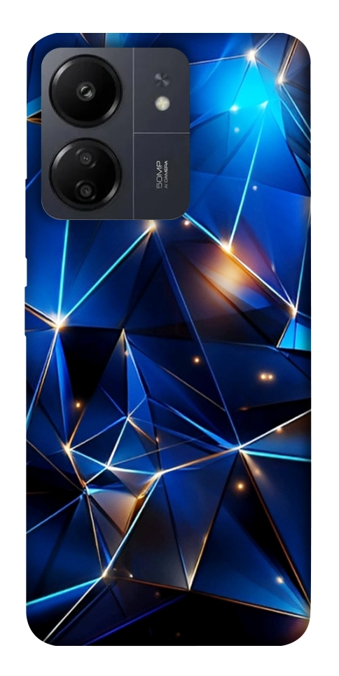 Чехол Abstract purple pattern для Xiaomi Redmi 13C