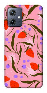 Чохол Strawberry pink для Motorola Moto G54