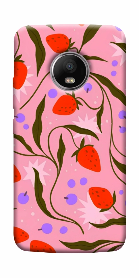 Чохол Strawberry pink для Motorola Moto G5S