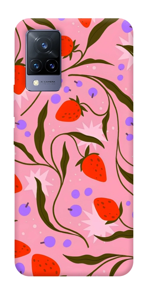 Чехол Strawberry pink для Vivo V21