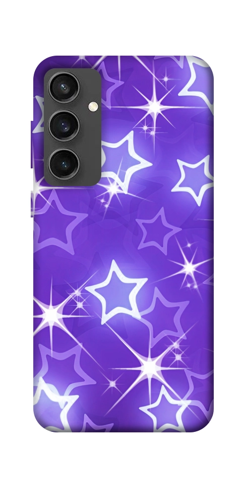 Чохол Purple sparkles для Galaxy S24 FE