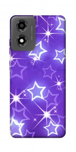 Чохол Purple sparkles для Motorola Moto E14