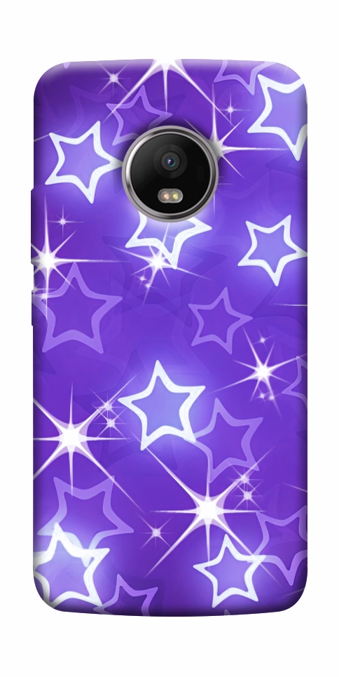 Чохол Purple sparkles для Motorola Moto G5S