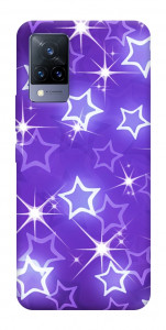 Чехол Purple sparkles для Vivo V21