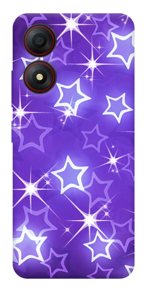 Чехол Purple sparkles для ZTE Blade A34 4G