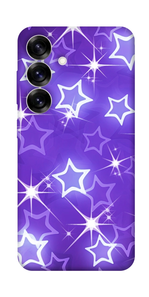 Чехол Purple sparkles для Galaxy S25