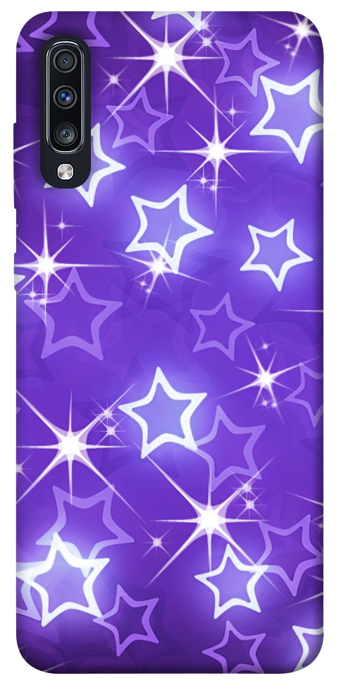 Чехол Purple sparkles для Galaxy A70s