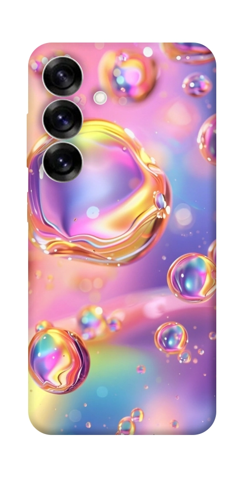 Чехол Neon bubbles для Galaxy S25