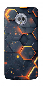 Чехол Burning hex pattern для Motorola Moto G6 Plus