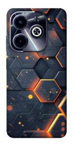 Чехол Burning hex pattern для TECNO Spark Go 2024