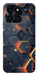 Чехол Burning hex pattern для Huawei Honor X6a