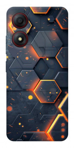 Чехол Burning hex pattern для ZTE Blade A34 4G