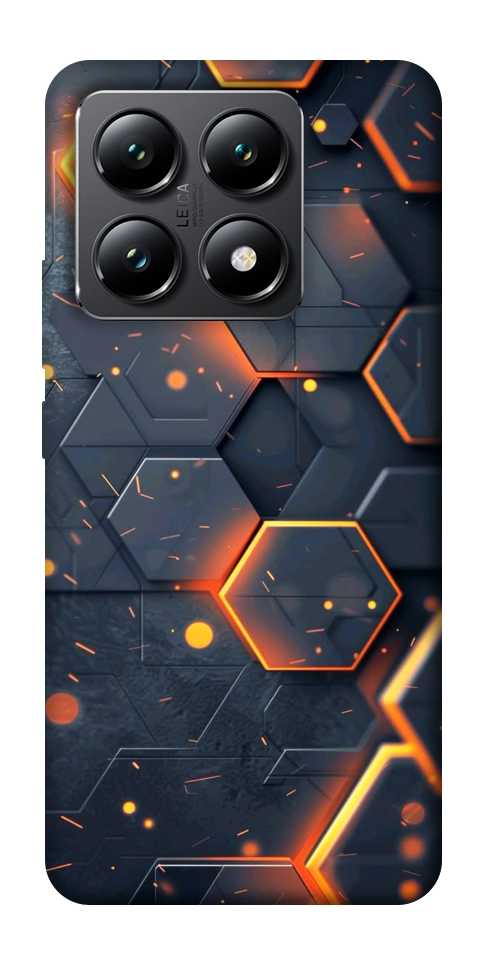 Чехол Burning hex pattern для Xiaomi 14T