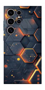 Чехол Burning hex pattern для Galaxy S25 Ultra