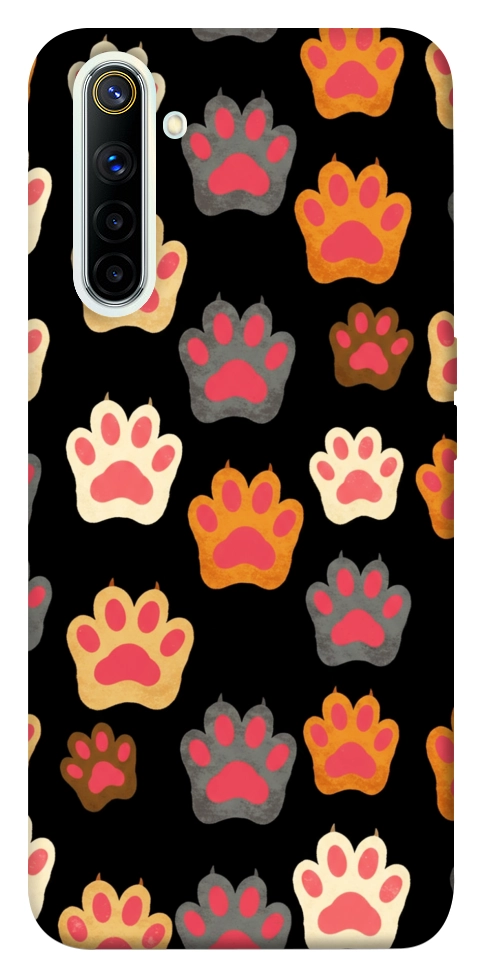 Чохол Colorful Paws для Realme 6