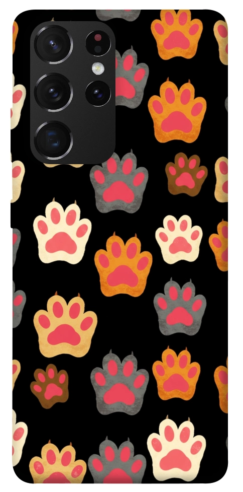 Чехол Colorful Paws для Galaxy S21 Ultra