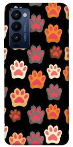 Чохол Colorful Paws для Tecno Camon 18 P