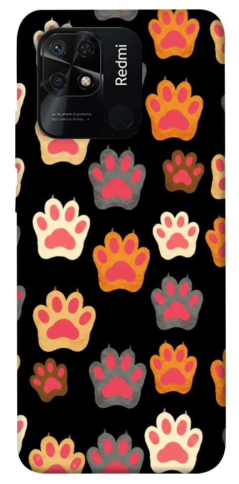 Чехол Colorful Paws для Xiaomi Redmi 10C