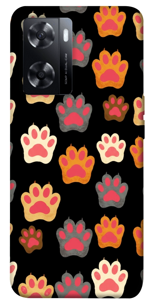 Чохол Colorful Paws для Oppo A77s