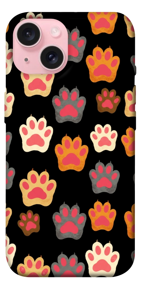 Чохол Colorful Paws для iPhone 15