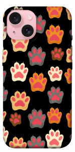 Чехол Colorful Paws для iPhone 15