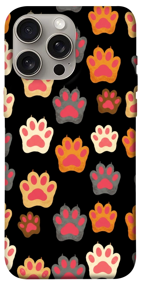 Чохол Colorful Paws для iPhone 15 Pro Max