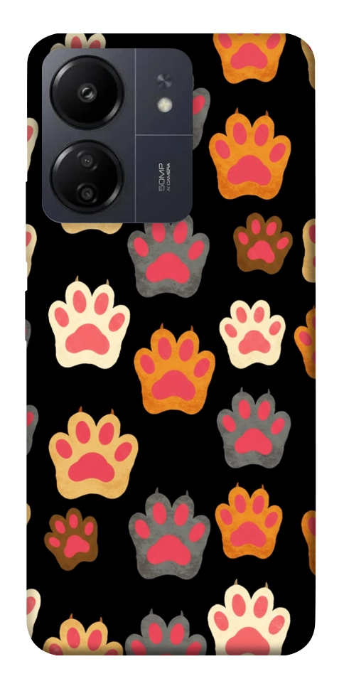 Чехол Colorful Paws для Xiaomi Redmi 13C