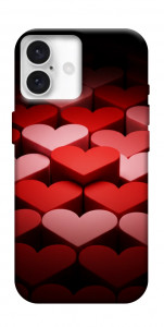 Чехол Hearts pattern для iPhone 16 Plus