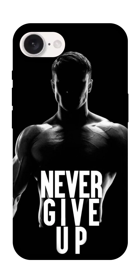 Чохол Never give up для iPhone 16e