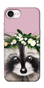 Чехол Raccoon in flowers для iPhone 16e