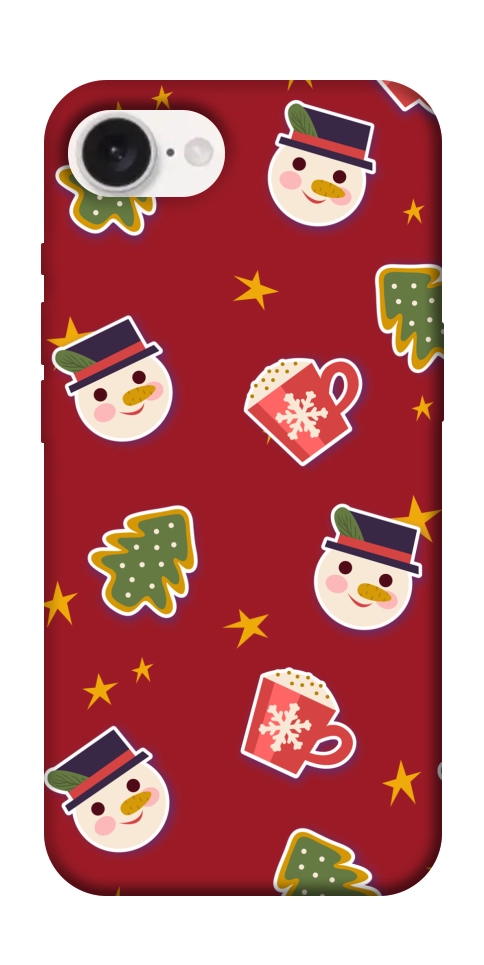 Чохол Christmas pattern для iPhone 16e