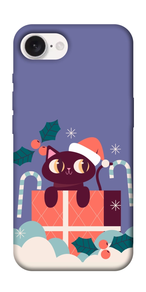 Чохол Christmas cat для iPhone 16e