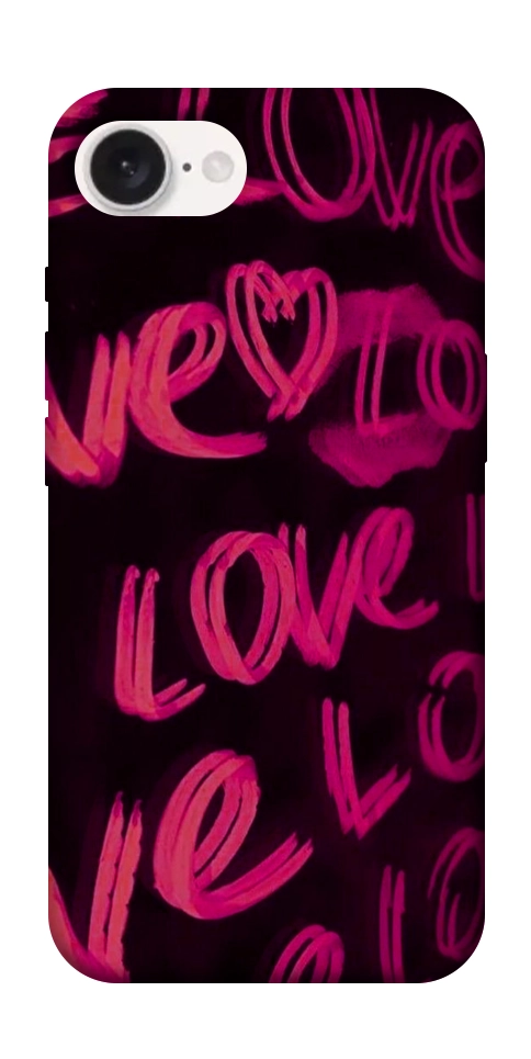 Чохол Neon love для iPhone 16e