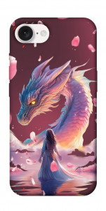 Чехол Girl and dragon для iPhone 16e