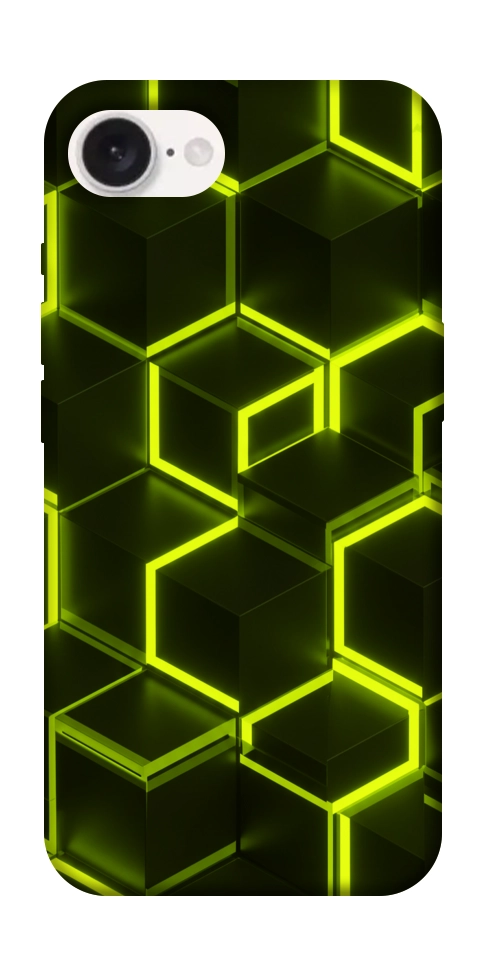 Чехол Neon hexagon для iPhone 16e