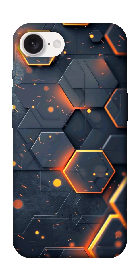 Чохол Burning hex pattern для iPhone 16e