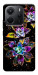 Чехол Flowers on black для Xiaomi Redmi Note 14 4G (Int. version)